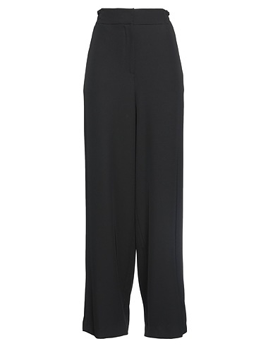 HOPPER Casual pants Black 95% Polyester, 5% Elastane
