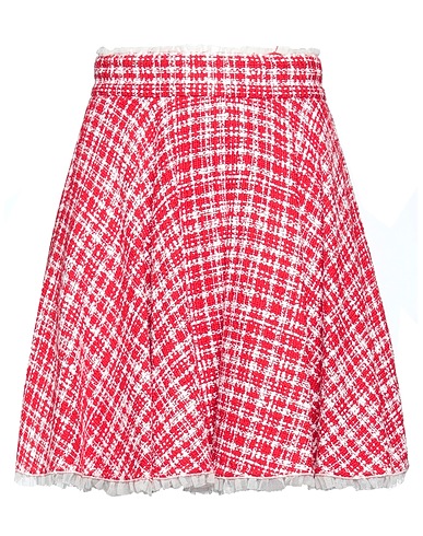 DOLCE&GABBANA Mini skirt Red 63% Cotton, 21% Acrylic, 12% Polyester, 4% Polyamide