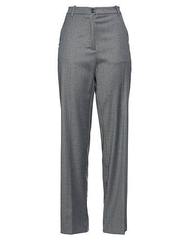 SEMICOUTURE Casual trouser Grey 55% Virgin Wool, 28% Polyester, 15% Viscose, 2% Elastane