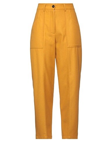 FORTE_FORTE Pantalone Senape 80% Lana, 20% Poliammide