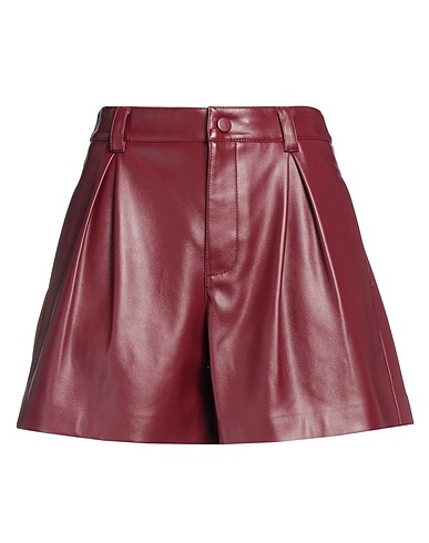 TWINSET Shorts & Bermuda Burgundy 100% Polyester
