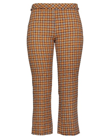 JUCCA Casual trouser Mustard 39% Polyester, 28% Synthetic fibers, 24% Cotton, 7% Wool, 2% Other Fibres