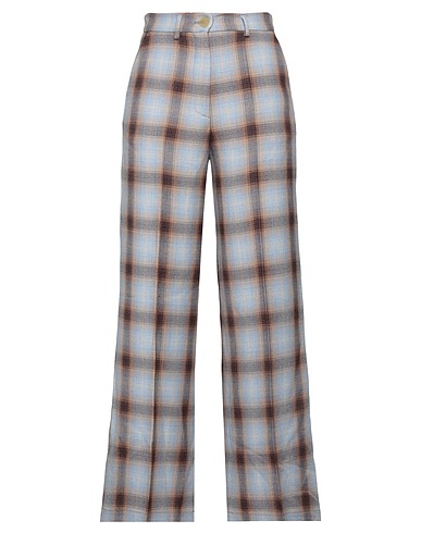 FORTE_FORTE Casual trouser Sky blue 50% Virgin Wool, 50% Acrylic