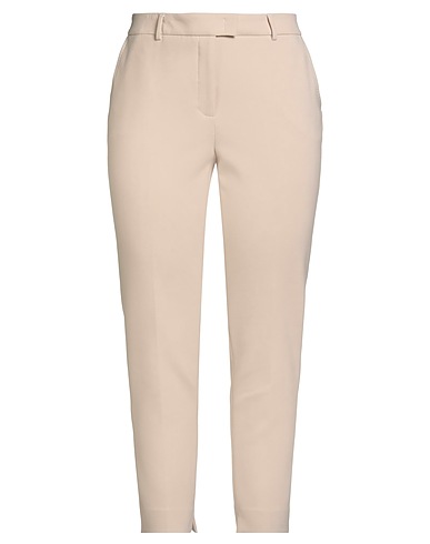 PESERICO Casual trouser EASY Beige 64% Polyester, 27% Viscose, 6% Cotton, 3% Elastane