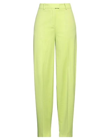 THE ATTICO Casual trouser Lime green 98% Virgin Wool, 2% Elastane, Cotton