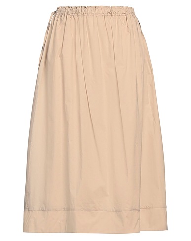 ROSSOPURO Midi skirt Beige 100% Cotton