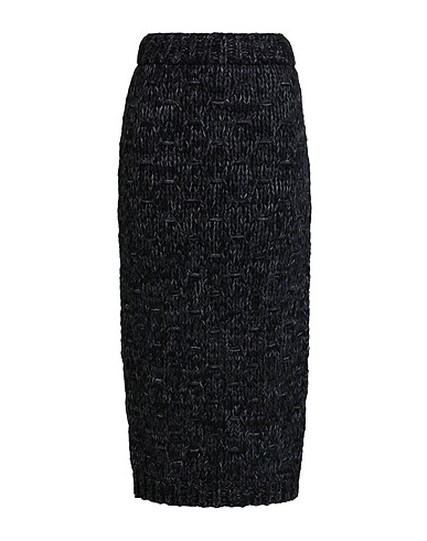 DOLCE&GABBANA Midi skirt Charcoal 43% Wool, 34% Acrylic, 23% Alpaca wool
