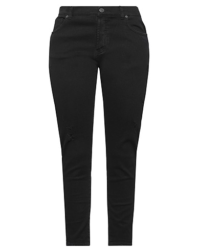 PATRIÒT Denim trousers Black 98% Cotton, 2% Elastane