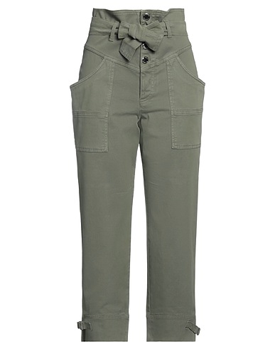 PINKO Baggy Military green 98% Cotton, 2% Elastane