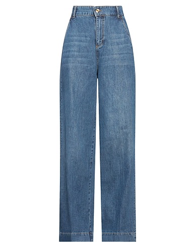 LIU •JO Denim trousers Blue 64% Cotton, 36% Lyocell