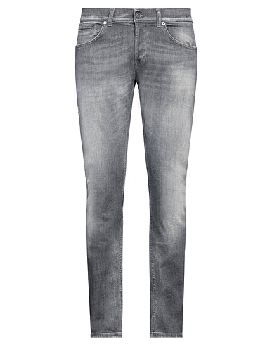 DONDUP Denim trousers Grey 97% Cotton, 3% Elastane