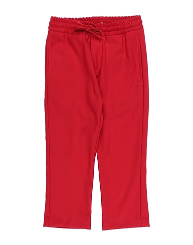 MANUEL RITZ Casual pants Red 65% Polyester, 33% Rayon, 2% Elastane