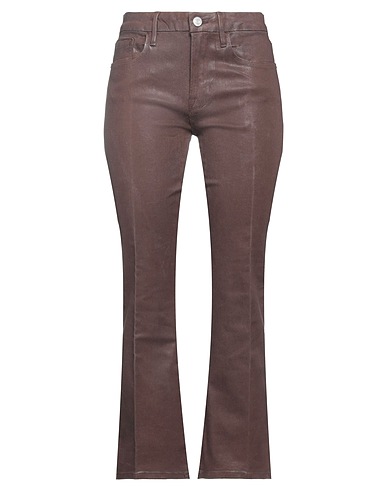 FRAME Bootcut Jeans Chocolate brown 91% Cotton, 6% Polyester, 3% Elastane