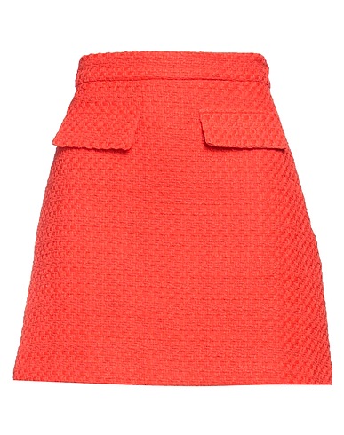 MSGM Mini skirt Orange 68% Cotton, 32% Polyamide