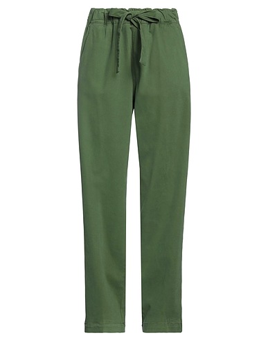 MYTHS Casual pants Green 69% Modal, 28% Cotton, 3% Elastane