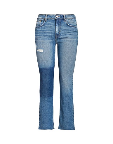 LAUREN RALPH LAUREN Denim pants HIGH-RISE STRAIGHT CROPPED JEAN
 Blue 99% Cotton, 1% Elastane