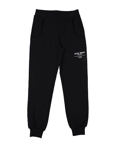 GCDS MINI Casual trouser Black 95% Cotton, 5% Elastane, Polyester