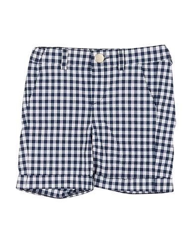 FAY Shorts & Bermuda Navy blue 99% Cotton, 1% Elastane, Soft Leather