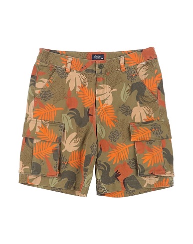 IL GUFO Shorts & Bermuda Military green 95% Cotton, 5% Elastane