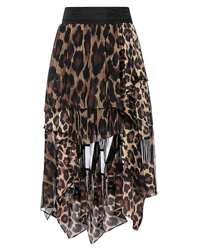 SACAI Midi skirt Sand 100% Polyester, Nylon