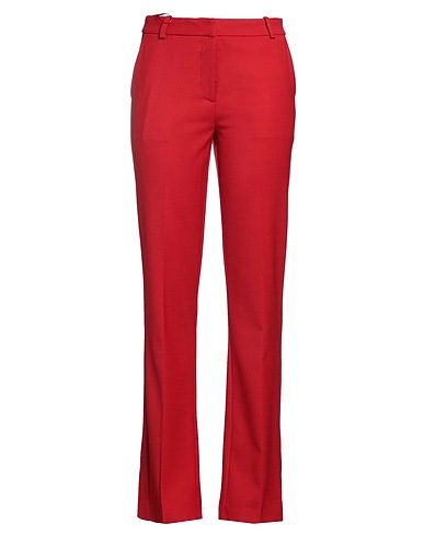 FEDERICA TOSI BOTTOMWEAR Red 52% Polyester, 43% Virgin Wool, 5% Elastane