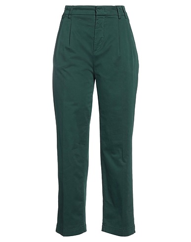 ASPESI Casual pants Emerald green 98% Cotton, 2% Elastane