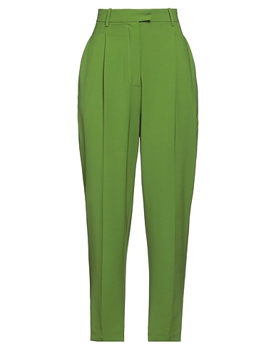 JUCCA Casual trouser Green 53% Polyester, 43% Virgin Wool, 4% Elastane