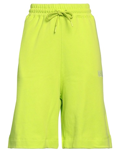 GANNI Shorts & Bermuda Lime green 85% Organic cotton, 15% Polyester