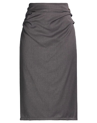 SOUVENIR Midi skirt Grey 64% Polyester, 33% Viscose, 3% Elastane