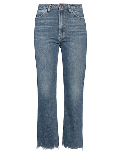 3x1 NYC Denim trousers Blue 98% Cotton, 2% Elastane
