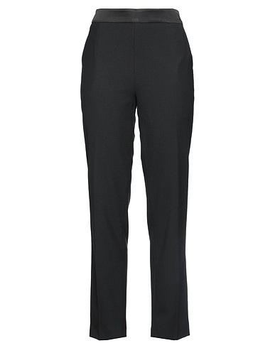 TWINSET Casual trouser Black 53% Polyester, 43% Wool, 4% Elastane, Acetate, Viscose