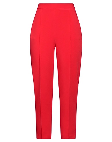 ELISABETTA FRANCHI Casual trouser Red 95% Polyester, 5% Elastane