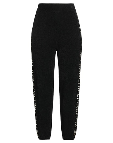 ELISABETTA FRANCHI Pantalone Nero 29% Lana, 29% Acrilico, 24% Viscosa, 18% Poliammide