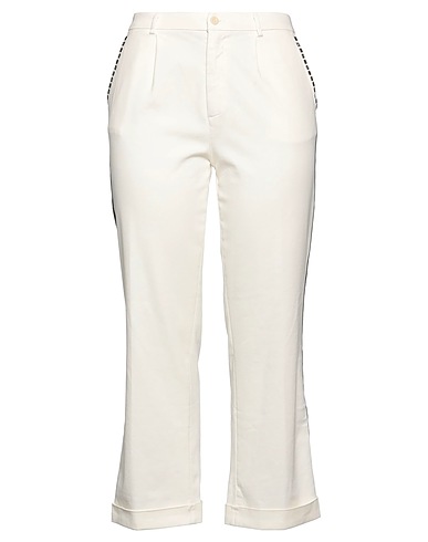 MASON'S Casual trouser White 52% Cotton, 45% Viscose, 3% Elastane