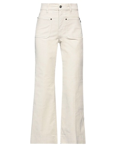 HAIKURE Casual pants Ivory 97% Cotton, 3% Elastane