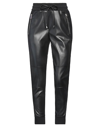 ERMANNO FIRENZE Casual trouser Black 50% Polyester, 50% Polyurethane, Viscose, Polyamide, Elastane