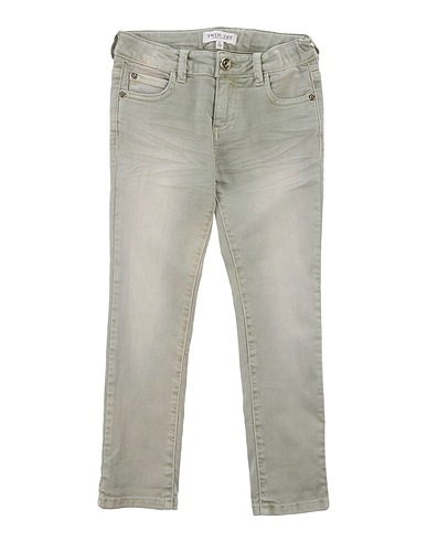 TWINSET Denim trousers Military green 98% Cotton, 2% Elastane