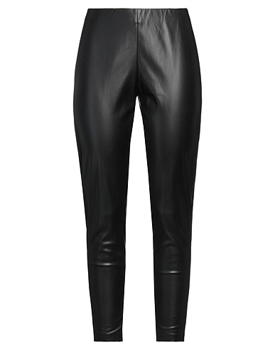 ERMANNO FIRENZE Leggings Black 50% Polyester, 50% Polyurethane