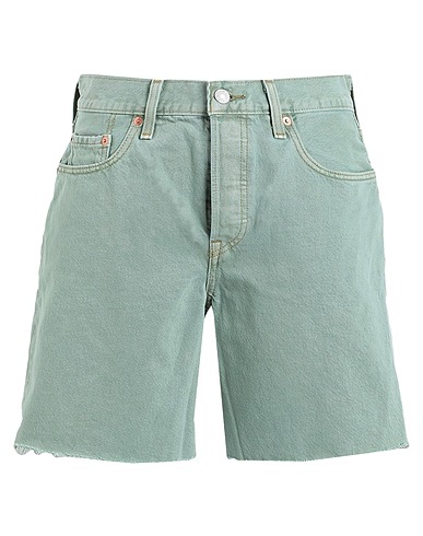 LEVI'S Denim shorts 501®90S SHORT
 Sage green 100% Cotton