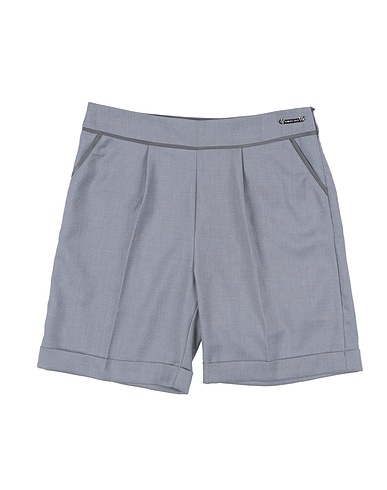 TWINSET Shorts & Bermuda Grey 64% Polyester, 34% Viscose, 2% Elastane