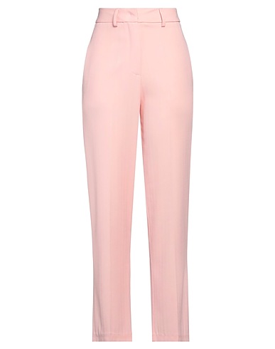 FORTE_FORTE Casual pants Pink 87% Viscose, 12% Virgin Wool, 1% Elastane