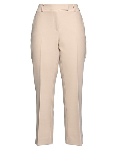 AGO E FILO Casual trouser Beige 53% Polyester, 43% Virgin Wool, 4% Elastane