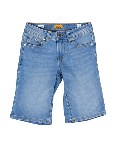 JACK & JONES Denim shorts Blue 76% Cotton, 22% Polyester, 2% Elastane