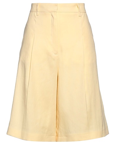 JOSEPH Shorts & Bermuda Yellow 66% Linen, 32% Cotton, 2% Elastane