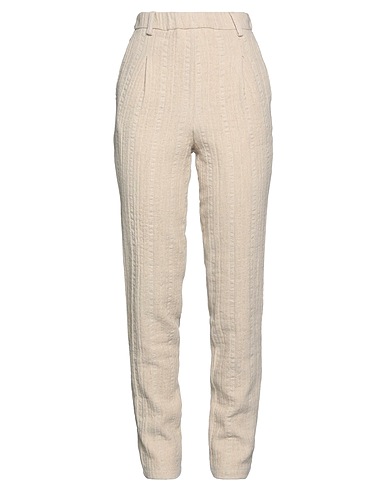 MAISON LYDIA Pantalone Avorio 38% Acrilico, 24% Cotone, 19% Poliestere, 16% Lana, 3% Altre Fibre