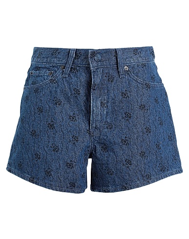 LEVI'S Shorts WELLTHREAD 80S MOM SHORT
 Blau 100% Baumwolle