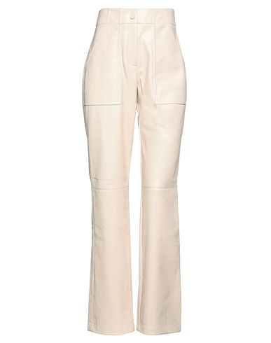 NENETTE Pantalone Beige 100% Poliestere, Poliuretano