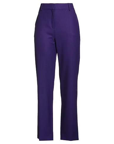 ALBERTA FERRETTI Casual trouser Purple 96% Virgin Wool, 4% Elastane