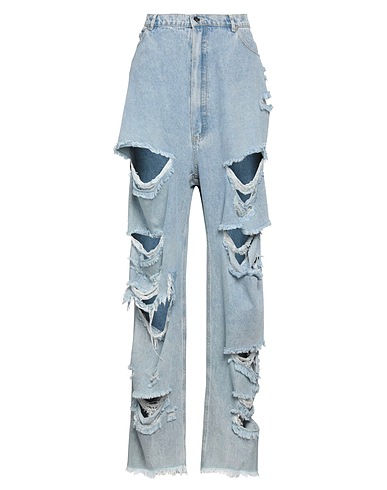 NATASHA ZINKO Denim pants Blue 100% Cotton