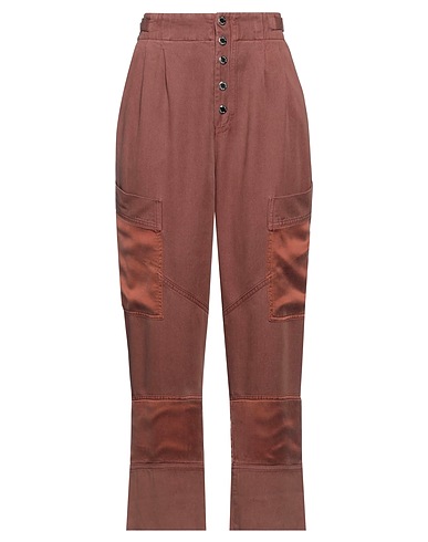 PINKO Casual trouser Brown 100% Lyocell, Silk